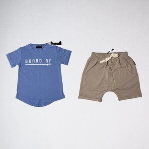 Bamboo Surfer Tee and Harem Shorts